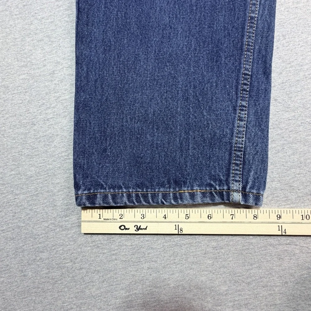 Levis 505 Jeans Men's 38x30 Regular Straight Blue Denim Wash Jeans Cotton Casual